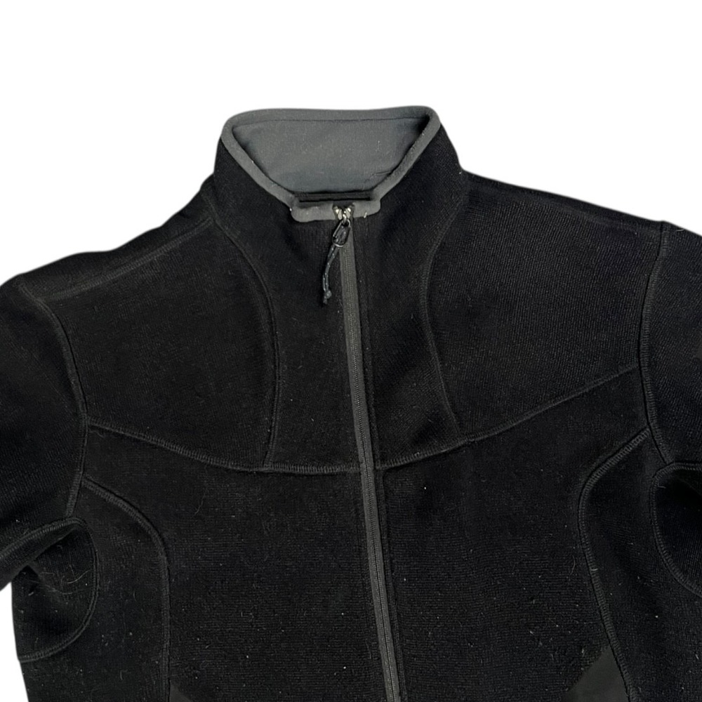 Arcteryx Womens L Black Delta SV Full Zip Fleece Jacket Made in Canada CA 34438 - Picture 3 of 8